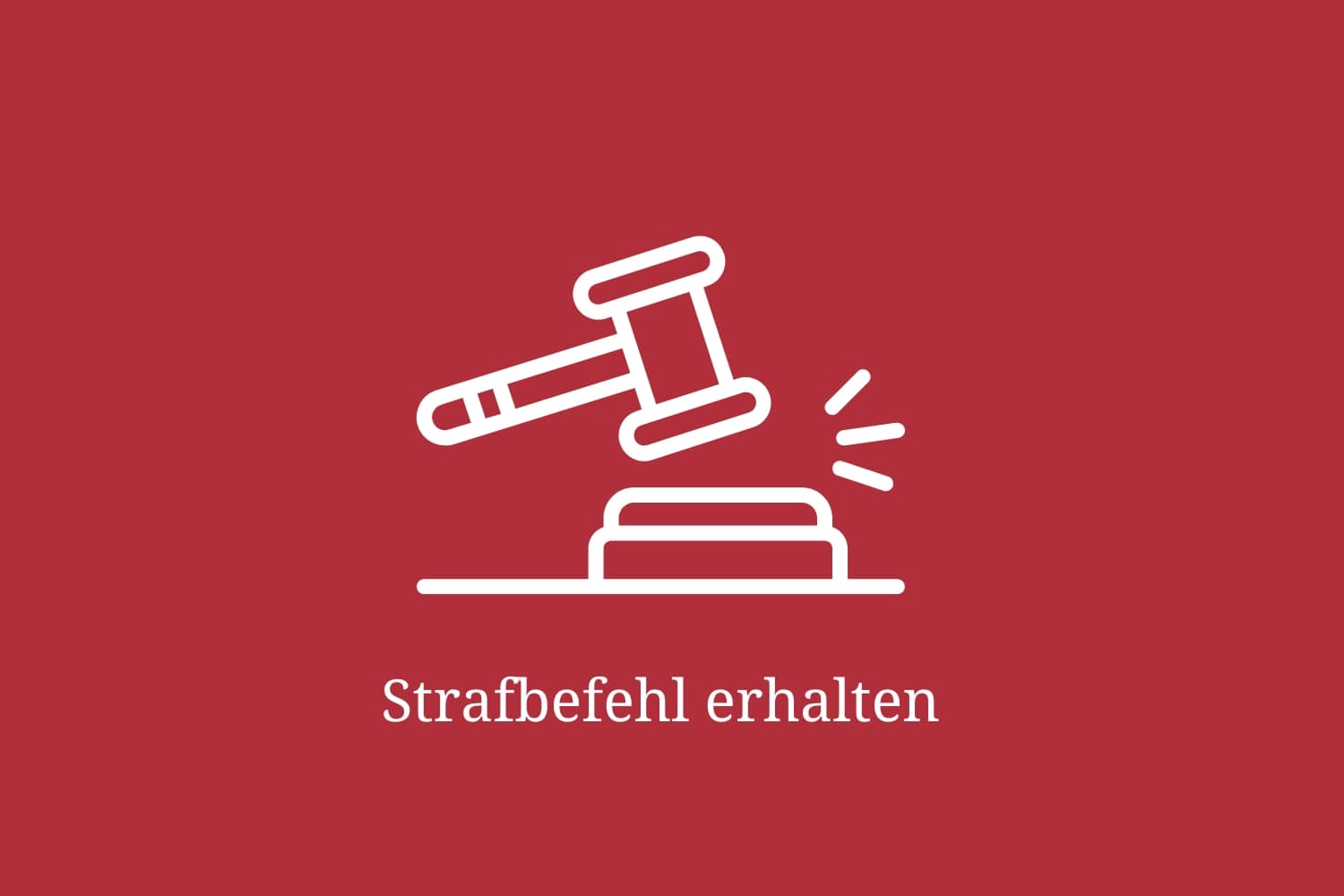 Strafbefehl erhalten